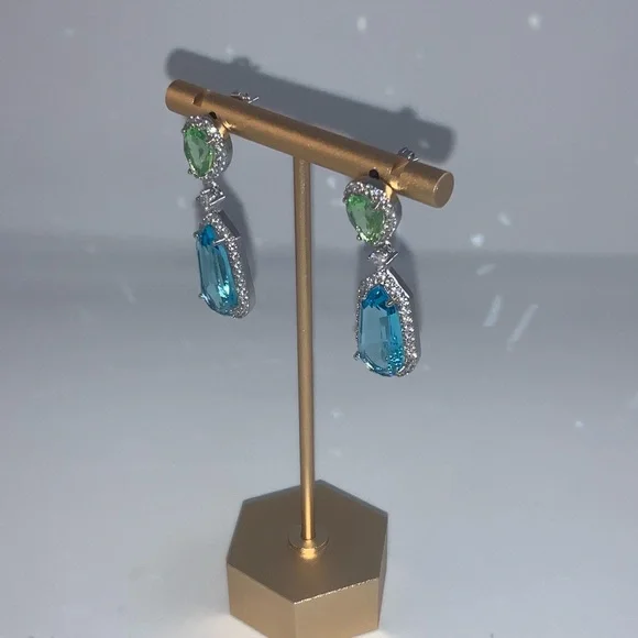 Pastel Gemstone Earrings - Picture 2 of 8